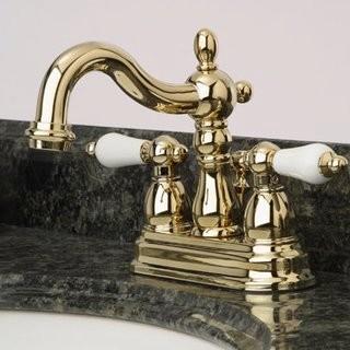 Kingston Brass Heritage Centerset Bathroom Faucet with ABS Pop-Up Drain (KBBB1886_11271867) - Brass