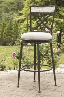 Red Barrel Studio Hubbard 30 Swivel Indoor/Outdoor Patio Bar Stool (RDBL1888)