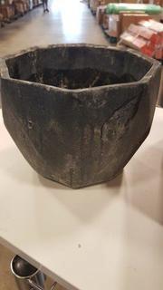 7.75x7.75x6" Cement Pot - Grey / 2 pcs  (P7351100)