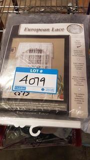 European Lace - Mona Lisa - 70011 Tailored Panel - 56" x 84" - Dk. Grey