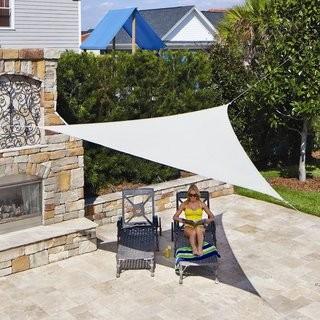 Coolaroo Triangle Shade Sail (CLR1315_14763338) - 11' 10" Trriangle - Beige