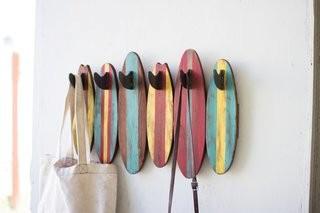 Breakwater Bay Colorful Surfboards Wall Mounted Coat Rack (BKWT2139)