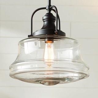 Laurel Foundry Modern Farmhouse Nadine 1-Light Schoolhouse Pendant (LRFY2629_19291729)- Bronze