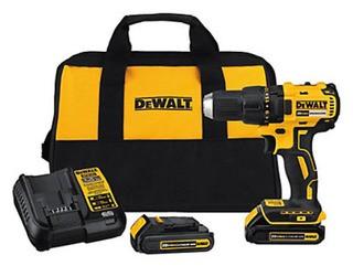 Dewalt - 20V Lithium-Ion 1/2-inch Cordless Compact Brushless Drill Driver with 2 Batteries and Charger - DCD777C2