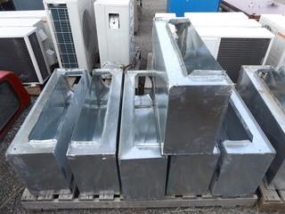 Lot of (6) 45" x 16" x 10" Air Duct Vents