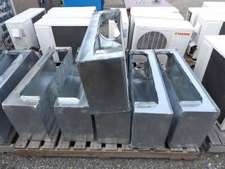 Lot of (6) 45" x 16" x 10" Air Duct Vents