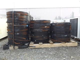 Lot of (12) Rolls 3/4" Steel Banding