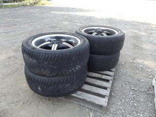 Lot of (4) Hankook 265/50R20 Tires w/ Javelin Racing Rims