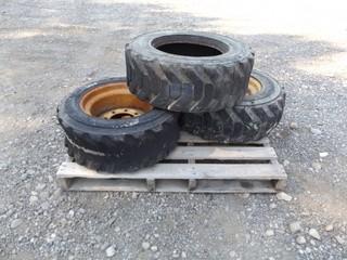 Lot of (3) 10-16.5 Skid Steer Tires