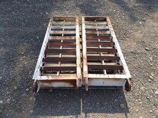 Lot of (2) 54" Fold Down Loading Ramps