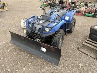 2006 Yamaha Kodiak 4X4 ATV w/ 5' Snowblade *parts only*