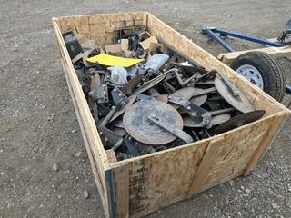 Lot of Assorted Flow Sensors, Kick-Over Discs, Seed Drill Tips, Etc.