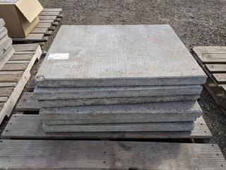 Lot of (6) 24" x 30" Concrete Sidewalk Pavers