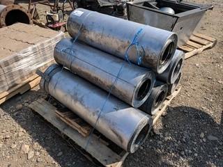 Lot of (6) 36" Lengths of 7" Insulated Stove/Chimney Pipe