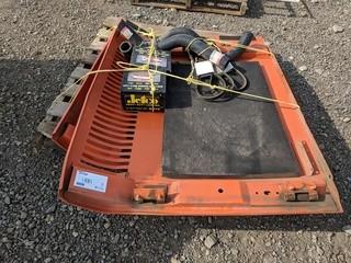 Lot of Assorted Items Including: Panels, Hoses, Lights to Fit Hitachi Excavator, Etc.