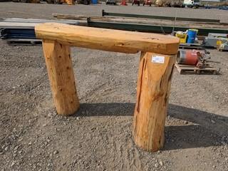 60" x 12" x 45" Log Shelf