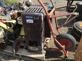 Lot of Heater, Wheelbarrow Frame.