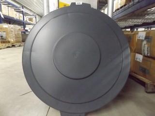 Lot of (2) New 44 Gallon Round Trash Can Lids