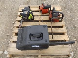 Lot of (4) Assorted Chainsaws