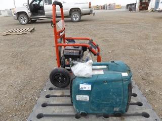 Lot of Homelite 2700PSI-2.3 GPM Pressure Washer & Makita Genset