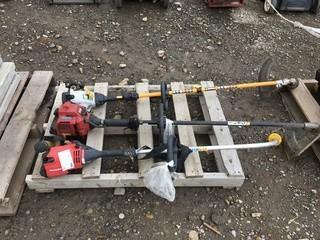 Lot of (1) Toro, (1) Ryobi & (1) Homelite Gas Weed Trimmers