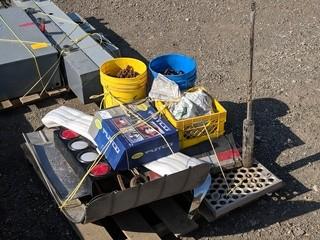 Lot of Assorted Items Including: Chrome Rig Fenders, Tire Chains to Fit Semi, Reverse/Brake Light for Semi, Etc.