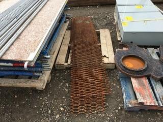 Lot of (3) 19' x 96" Steel Grates