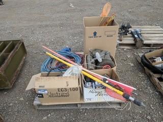 Lot of Assorted Household Renovation Items, Electrical Hardware, Safety Gear, Etc.