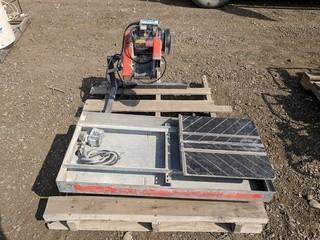 Husquavarna Tilematic TS250X3 Wet Tile Saw w/ Stainless Steel Pan