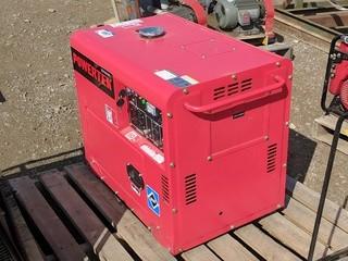 Powertek EGD6000S 6000 watt Diesel Generator w/ Electric Start