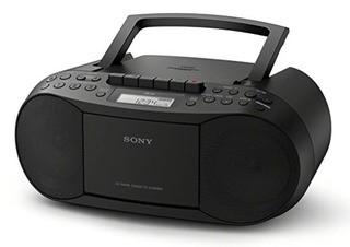 Sony CFDS70BLK CD/Cassette Boombox Home Audio Radio, Black
