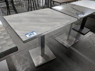 Patio Table Stone Finish 24"x30"x30"