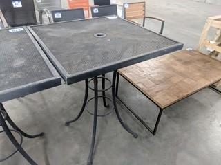 Metal Patio Table 30"x30"x40"