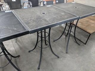 Metal Patio Table 30"x30"x40"