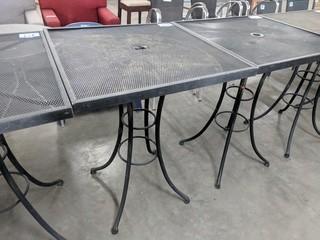 Metal Patio Table 30"x30"x40"