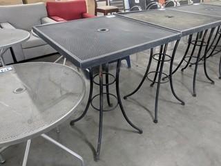 Metal Patio Table 30"x30"x40"