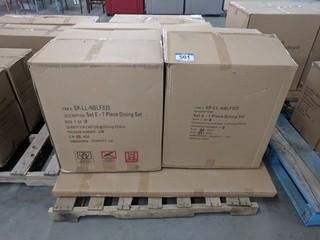 7 Pc Wicker Dining Set (In Box)