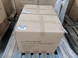 4 Pc Wicker Lounge Set (In Box)