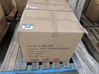 4 Pc Wicker Lounge Set (In Box)