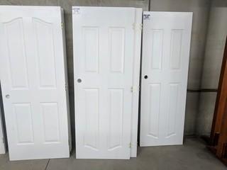 Lot of (3) 30" Interior Doors