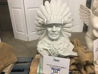 Hand Carved Indian Chief