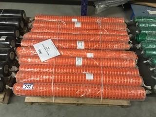 Pallet of Orange Snow Fence 4'x 50'