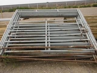 Lot of (11) 9.5' x 12' Livestock Gates Control # 40163.