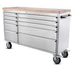 New 56" 10 Drawer Stainless Steel Tool Chest