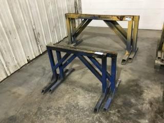 Lot of (4) Asst. Steel Pipe Stands