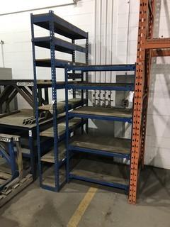 Lot of (2) Sections of Metal Shelving