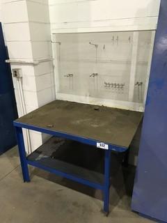 48" X 32" Steel Work Stable