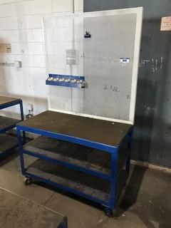 48" X 26.5" Mobile Steel Work Stable