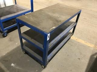 48" X 24" Mobile Steel Work Stable