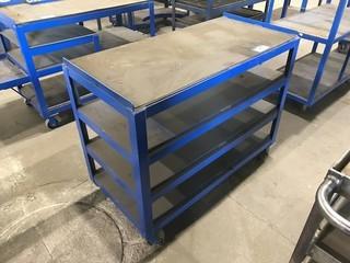 4-Tier Steel Shop Cart